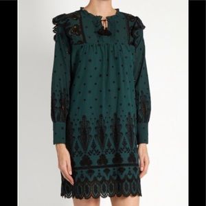 CottageCore! SEA NEW YORK EMBROIDERED DRESS Sz 8